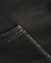 Stencil Sweat à Capuche Teint au Pigment - Noir Délavé