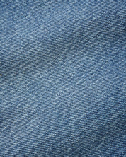 Straight Leg Denim Jeans - Distressed Indigo