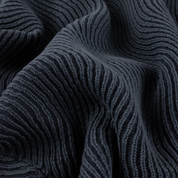 Wave Knit Sweater - Navy
