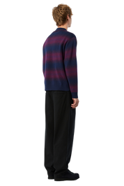 Striped Rugby Knit - Navy Multi