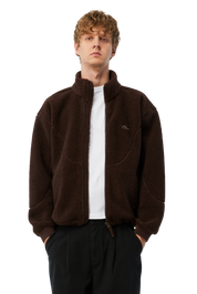 Veste Sherpa Zippée - Marron