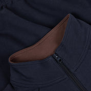 Quarter Zip en Terry Classique - Marine