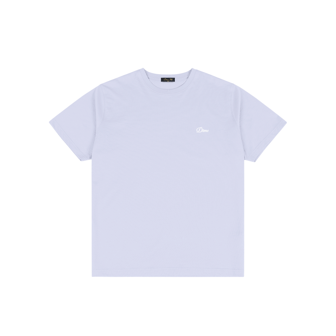 Cursive Small Logo T-Shirt - Gray Lavender
