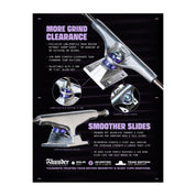 Joseph Campos Menace Inverted Trucks - Polished/Blue