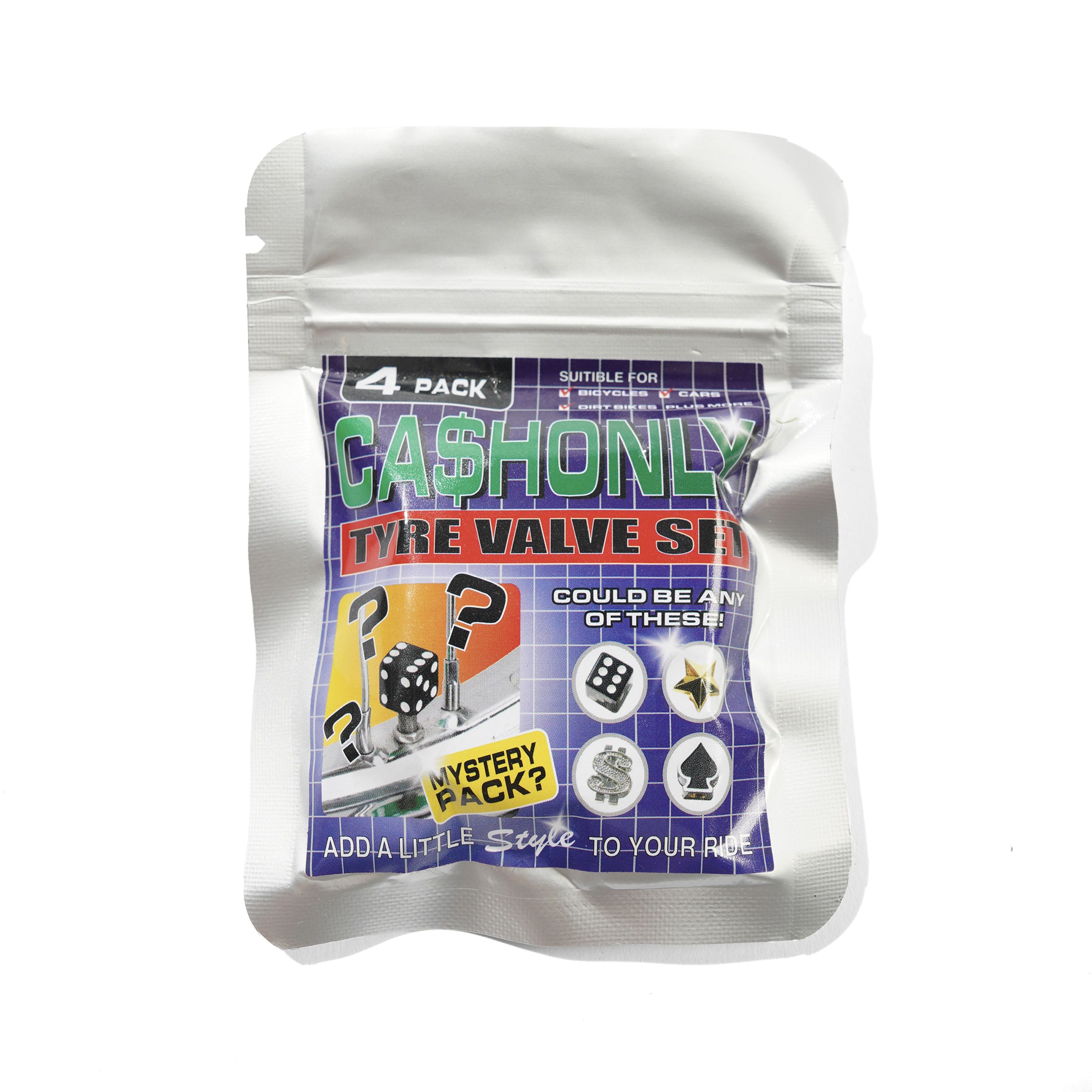 Tyre Valve Cap Set - Black