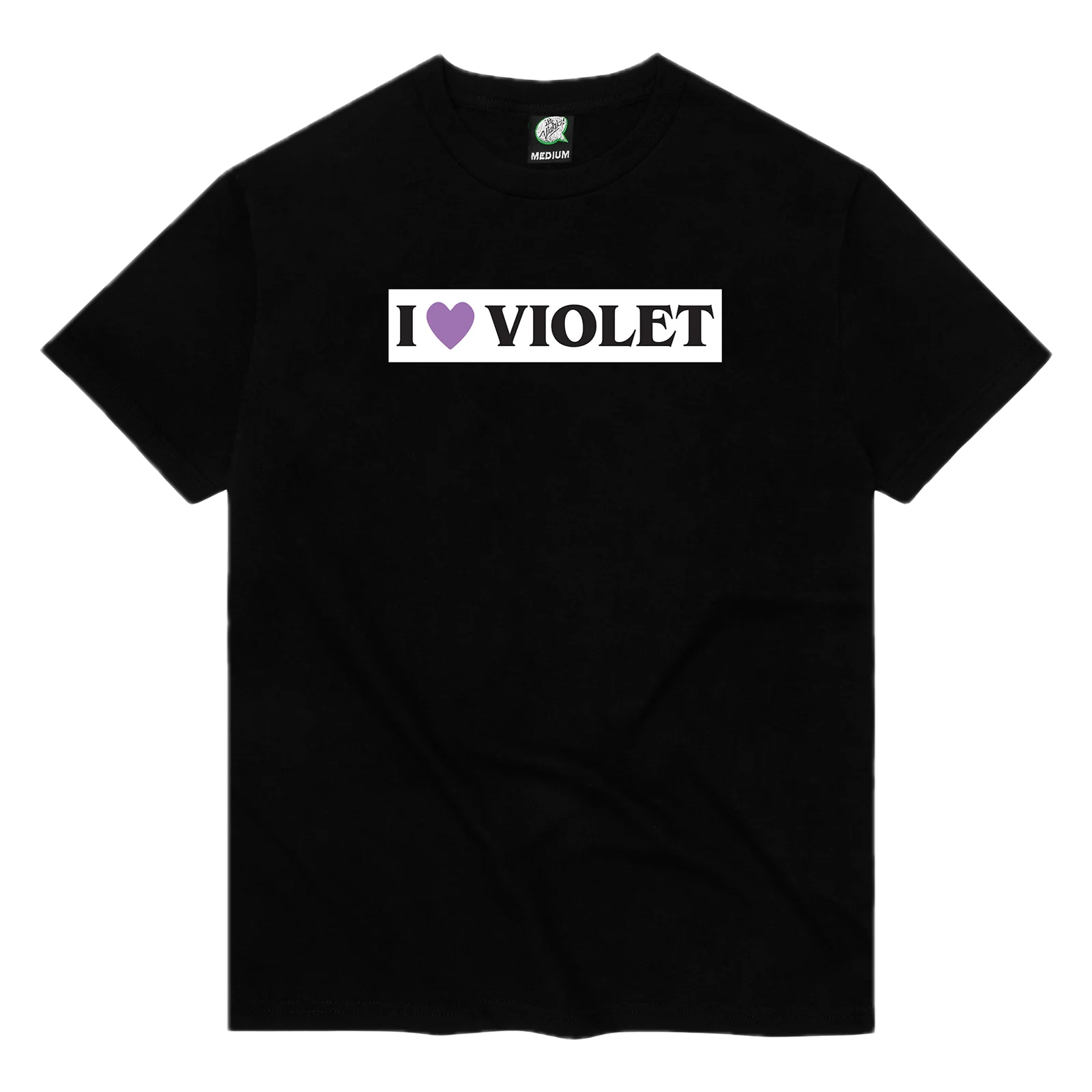 I Heart Violet T-Shirt - Black