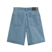 Check-5 Baggy Denim Shorts - Stonewash Blue