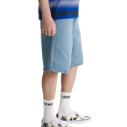 Check-5 Baggy Denim Shorts - Stonewash Blue