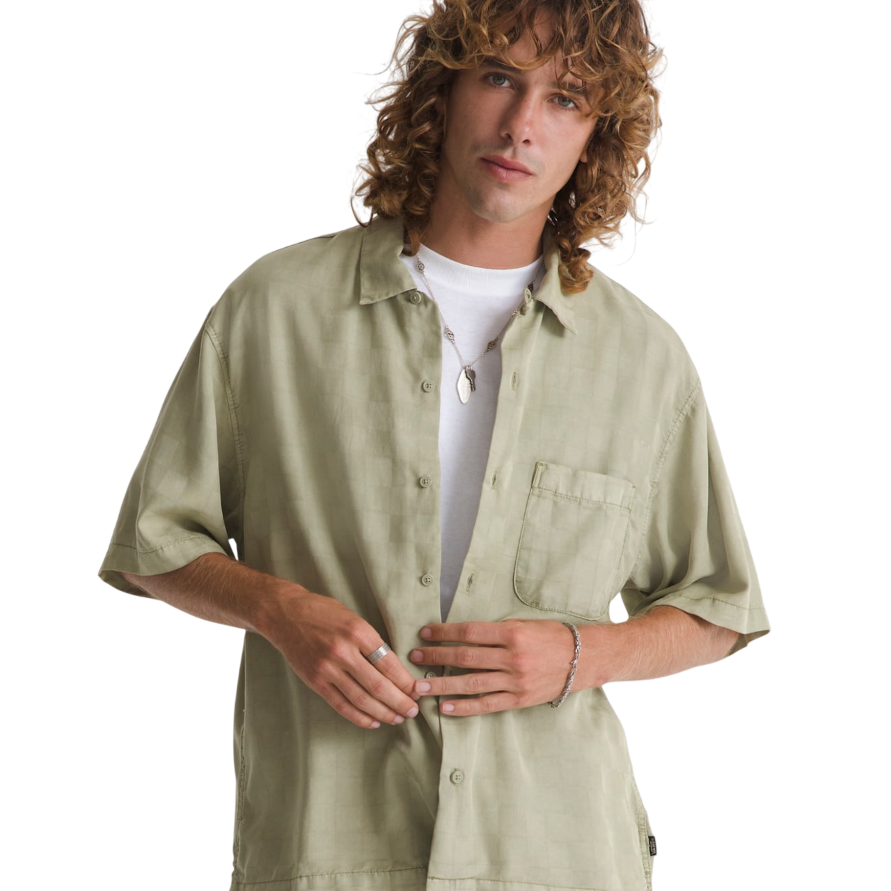 Van Doren Tencel Check Camp Shirt - Soft Sage
