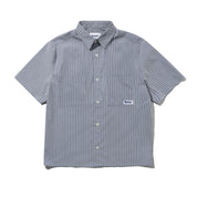 Vertical Stripe S/S Shirt - Stone Blue