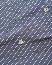 Vertical Stripe S/S Shirt - Stone Blue