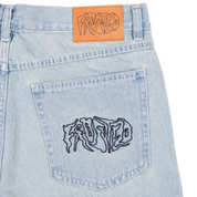 Wavy Shorts - Sunfaded Light Blue