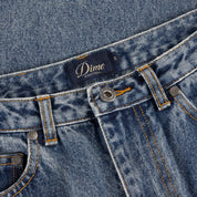 Women's Baggy Denim Pants - Indigo Washed