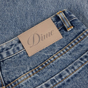 Women's Baggy Denim Pants - Indigo Washed