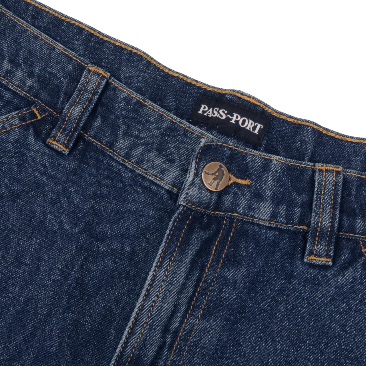 Workers Club Denim Jean Short - Washed Dark Indigo