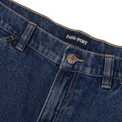 Workers Club Denim Jean Short - Washed Dark Indigo