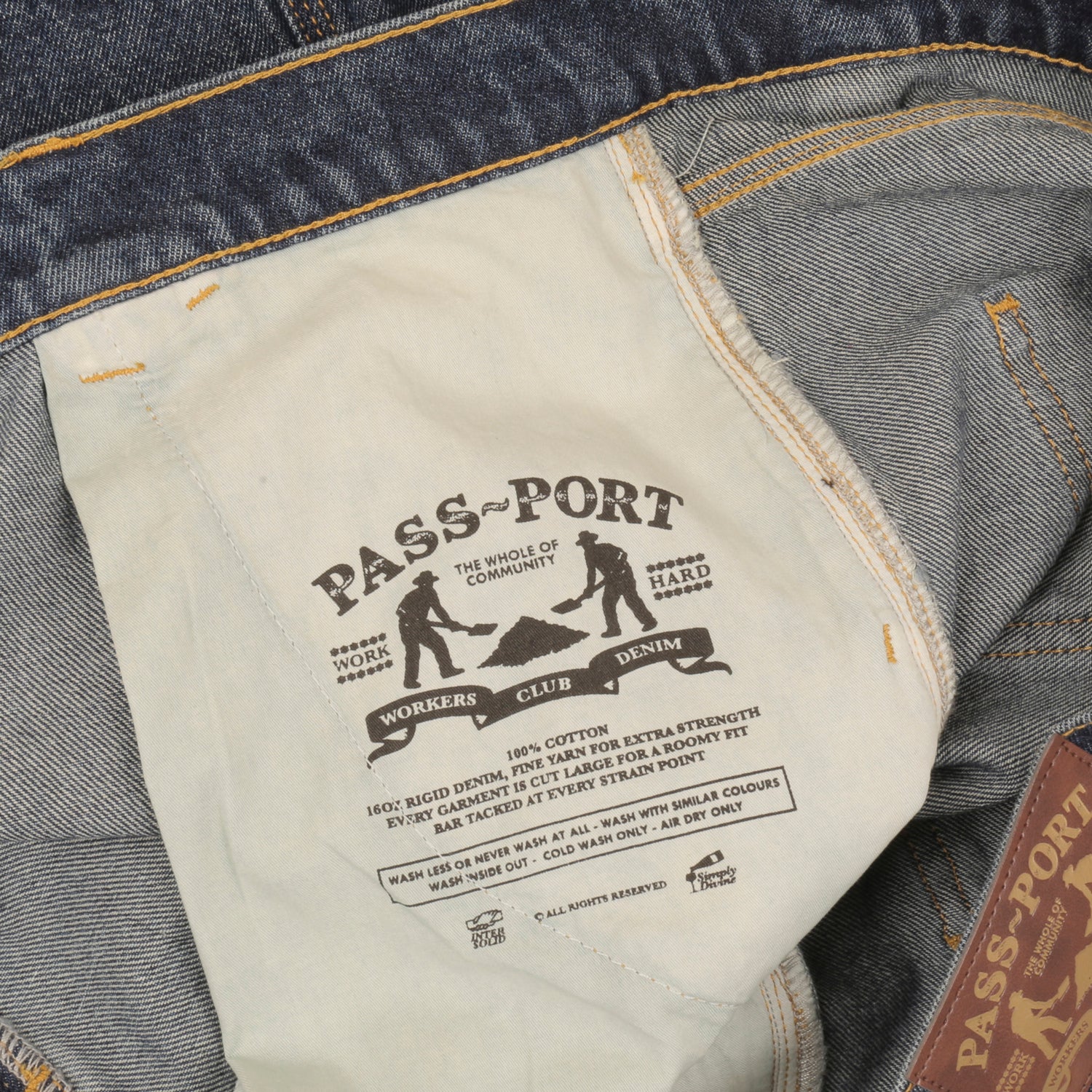 Workers Club Denim Jean Short - Washed Dark Indigo