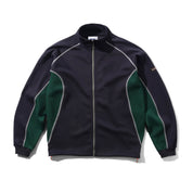 Warped Track Jacket - Navy