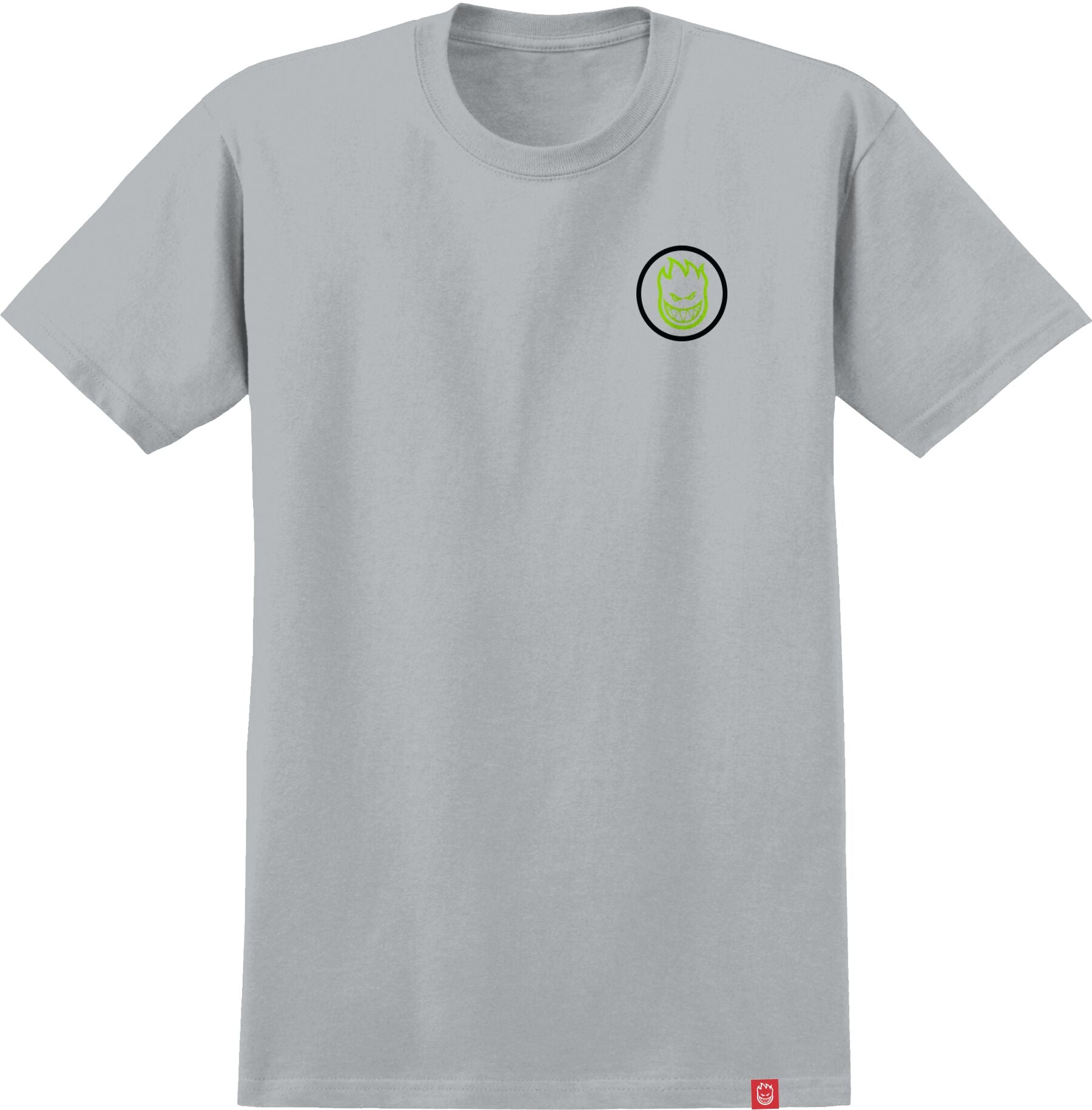Classic Swirl Overlay T-Shirt - Ice Grey/Black/Green