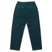 Eyes Pantalon en Sergé de Denim - Vert Surteint