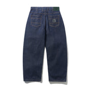 Wide Cut Denim Jeans - Selvedge Blue