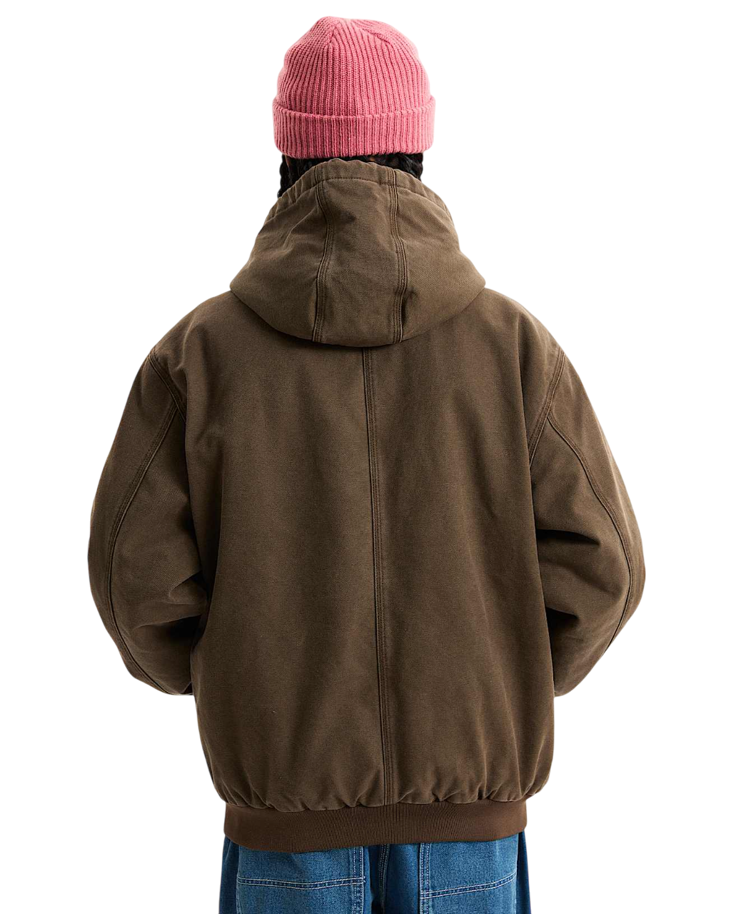 Veste Workwear en Toile Zippée - Brun Charbon