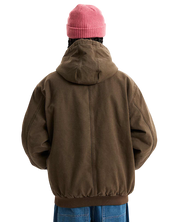 Veste Workwear en Toile Zippée - Brun Charbon