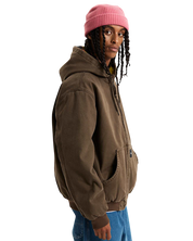 Veste Workwear en Toile Zippée - Brun Charbon