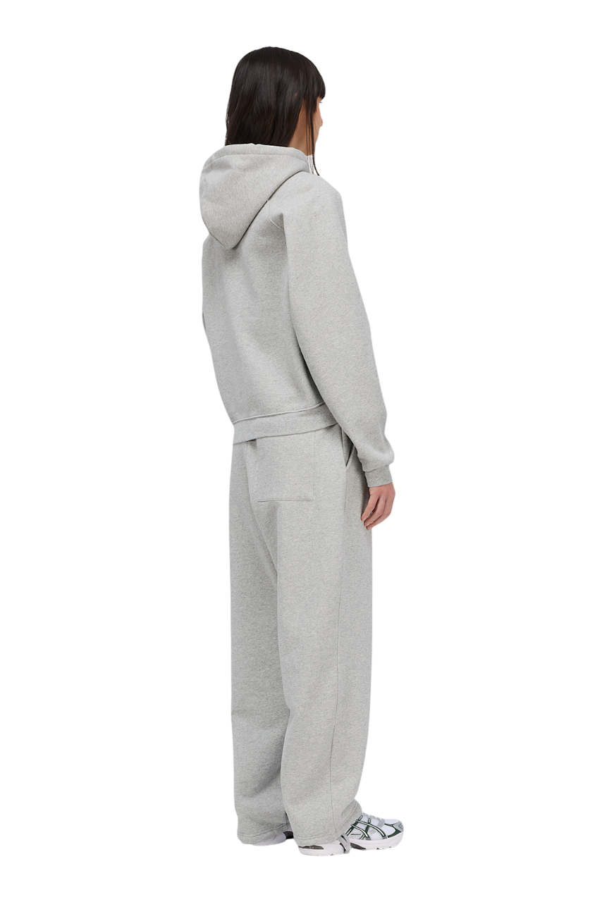 Classic Small Logo Zip Hoodie - Heather Gray