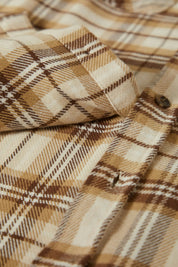 Bowery Flanelle - Blanc Crème/Sable/Brun Pignon