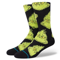 Chaussettes Mean One Crew « Le Grinch » - Noir  - M (6-8,5)