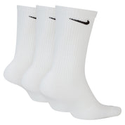 Everyday Plus Cushioned Training Crew Socks (3 Pairs) - White/Black