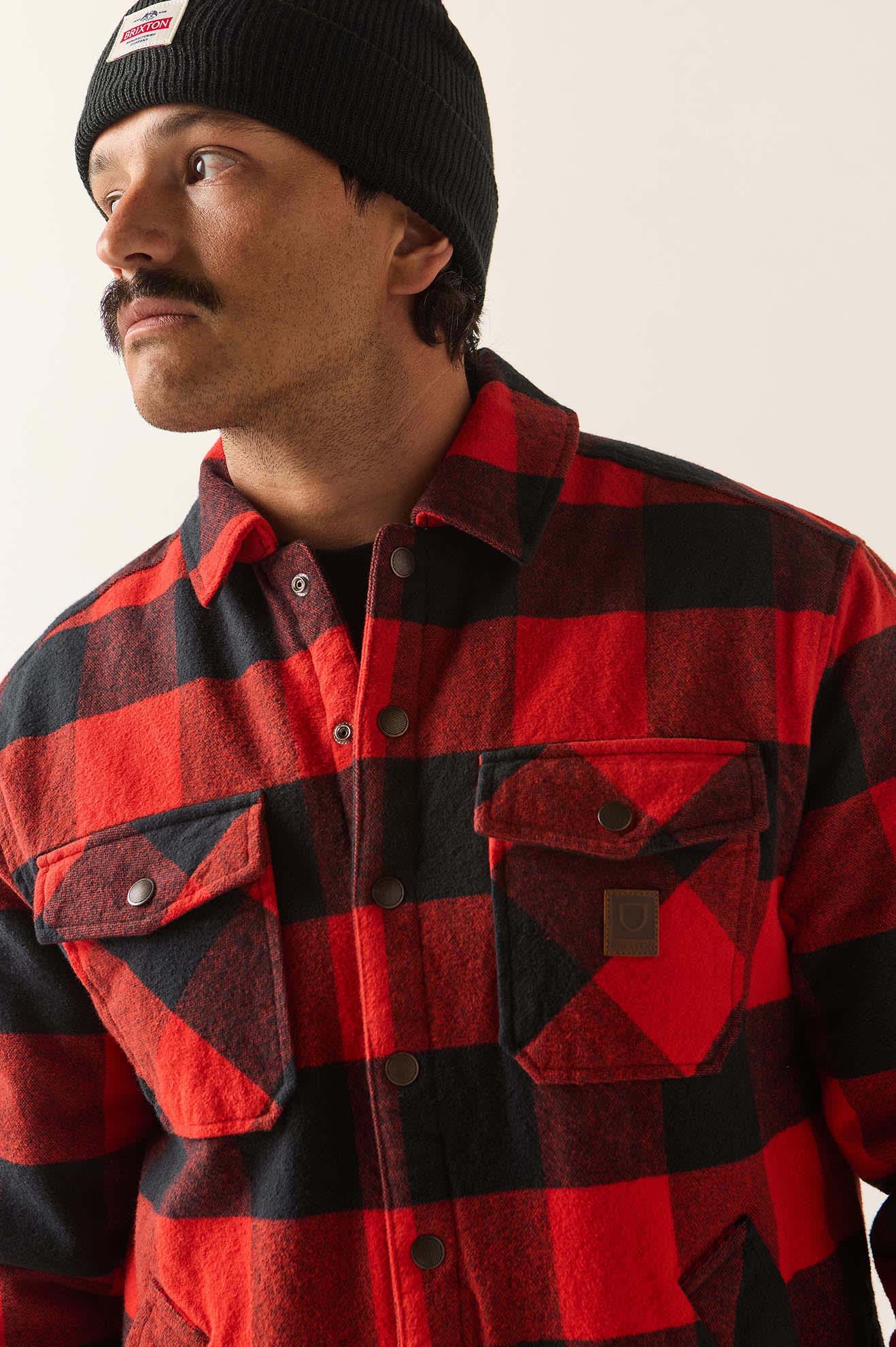 Durham Lined Jacket - Red/Black Buffalo Plaid