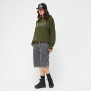 Hardcore Wool Hoodie - Army Green