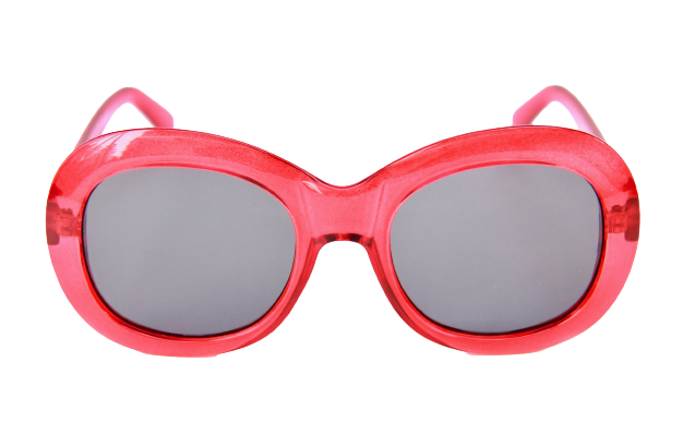 Bikini Beach Sunglasses - Clear Red