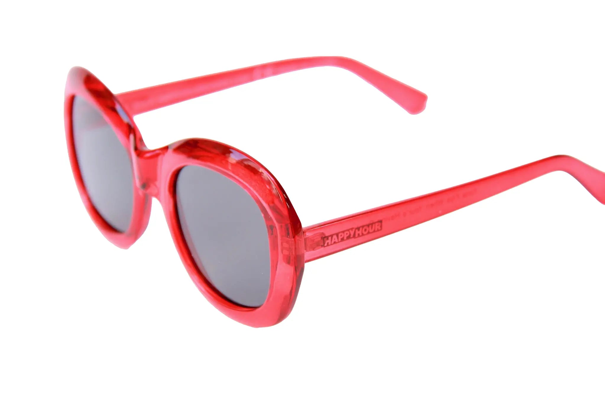 Bikini Beach Sunglasses - Clear Red