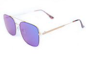 The Beagle Sunglasses - Gold Green Mirror
