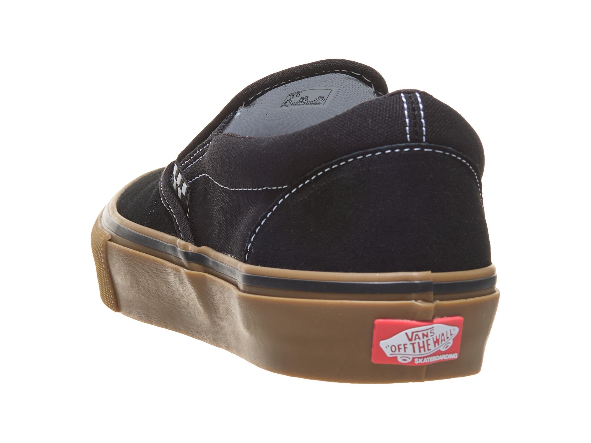 Skate Slip-On - Noir/Gomme/Blanc