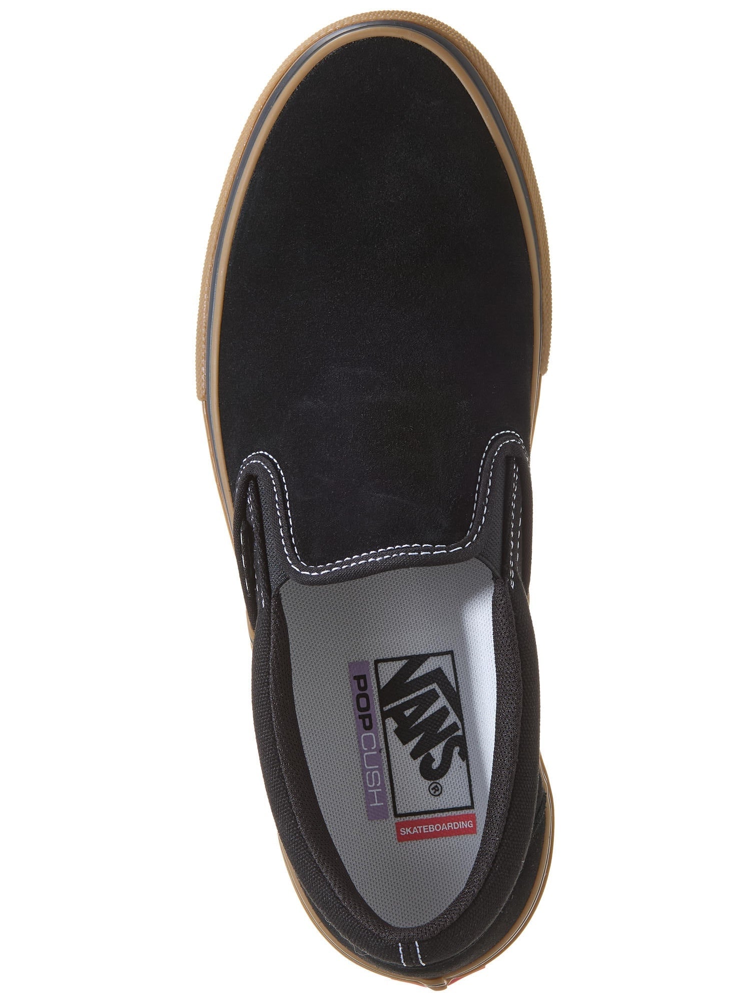 Skate Slip-On - Noir/Gomme/Blanc