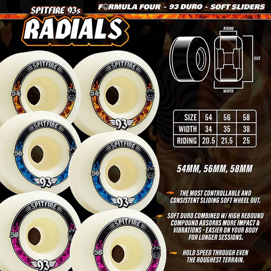 Soft Sliders Formula Four 93D Radials - Natural