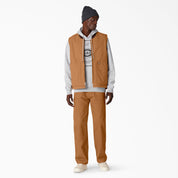 Duck High Pile Fleece Lined Vest - Stonewashed Brown (SBD)