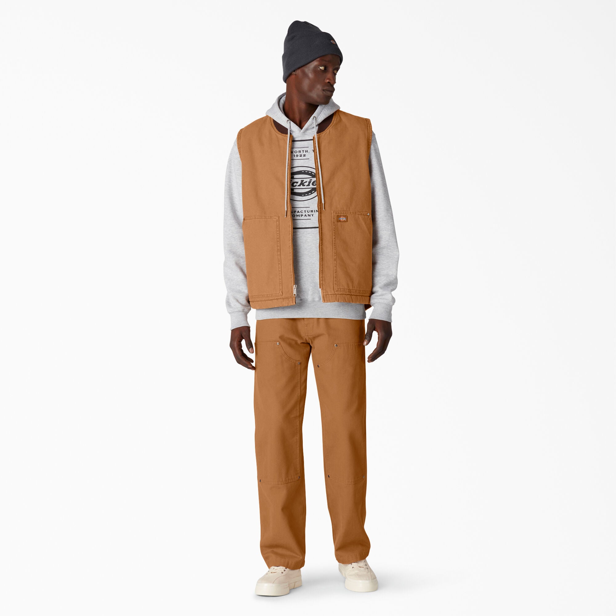 Duck High Pile Fleece Lined Vest - Stonewashed Brown (SBD)