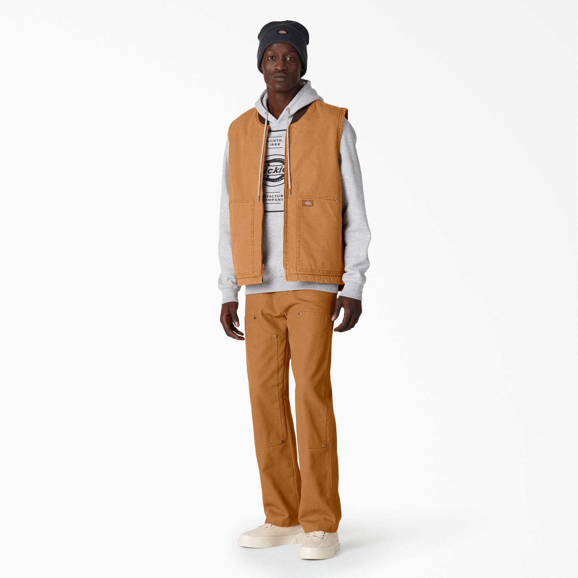 Duck High Pile Fleece Lined Vest - Stonewashed Brown (SBD)