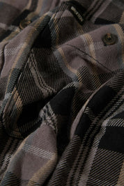Vintage Wash Flannel - Black/Charcoal Beige/Slate