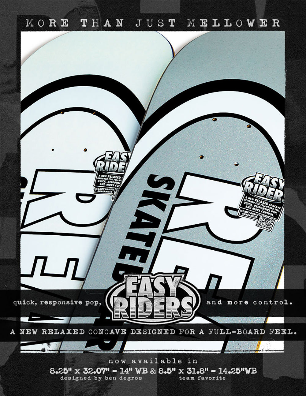 Classic Oval Easyrider Planche - 8.25"