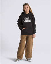 Kids Burnout Pullover Hoodie - Black