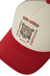 Lost In Reality Netplus Casquette Trucker - Blanc Cassé/Adrenaline Rush